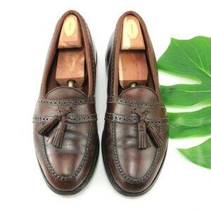 Allen Edmonds Mens Harvard Loafer Size 9.5 B Brown Leather Tassel Slip On Shoe